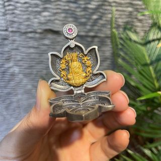 Mặt Dây Chuyền Địa Tạng Vương (Ksitigarbha) - Nam Nữ, Bình An Phù Hộ