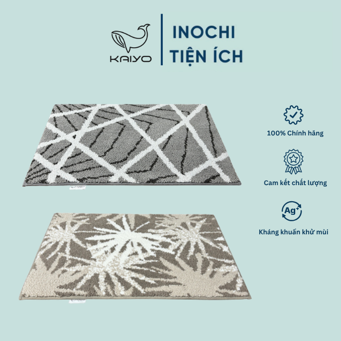 [KAIYO] Thảm Microfiber siêu thấm, thảm decor, thảm chùi chân có chống trượt và cực mềm mại Kaiyo size 50*70cm