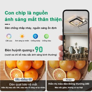 Gogeous Đèn trần 3 chế độ ánh sáng  – Cho phòng ngủ, phòng khách, lối đi【COD】