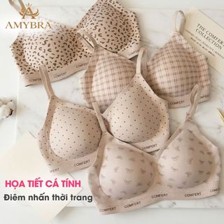 Áo Ngực Nữ Su Đúc Cao Cấp Không Gọng – Đệm Mút 3D Dày 1cm Nâng Quả Tạo Khe Gợi Cảm AMYBRA A3854