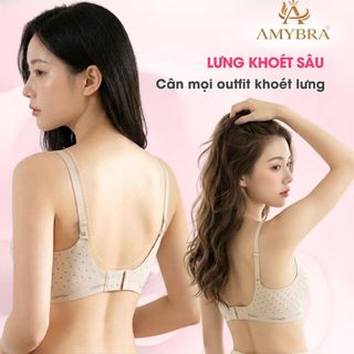 Áo Ngực Nữ Su Đúc Cao Cấp Không Gọng – Đệm Mút 3D Dày 1cm Nâng Quả Tạo Khe Gợi Cảm AMYBRA A3854