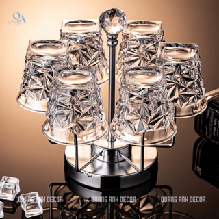Cốc Thủy Tinh Uống R.Ư.Ợ.U Phong Cách Cổ Điển | Cốc Uống Whisky, Rock, Chivas Họa Tiết 4011L-300ML