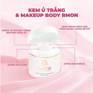 Kem Dưỡng Trắng Body Rmon Ủ Trắng Toàn Thân RMON White Label Dia Whitening Cream Cấp Ẩm Mịn Màng 200ml - Skinora Beauty