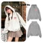 Áo Khoác Hoodie Zip Nữ In Nơ Hồng Form Rộng mũ 2 Lớp Siêu To Chất Liệu Nỉ Bông Hàn Dày Dặn Cao Cấp
