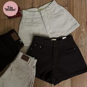Quần Short Nữ Túi Kiểu Phía Sau – Quần Short Lưng Cao Form Đẹp, Jean/Vải Dày Dễ Phối Đồ