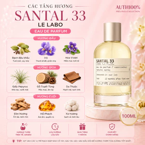 Nước Hoa Santal 33 Nam Nữ Chiết Mini 10ml – Mùi Gỗ Ấm Áp, Tinh Tế, Cuốn Hút 3.