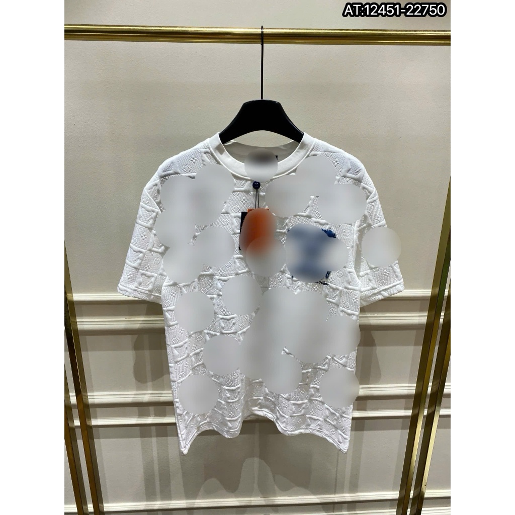 ÁO thun nam cổ tròn họa tiết thêu tay ngắn phong cách trẻ trung chuẩn from