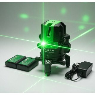 Máy cân bằng lazer flast siêu sáng dùng ngoài trời trọn bộ 2 pin  1 sạc không gồm chân cao