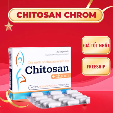 Viên uống giảm cân Chitosan + Chromium Giảm mỡ bụng, giảm hấp thu chất béo, mỡ máu