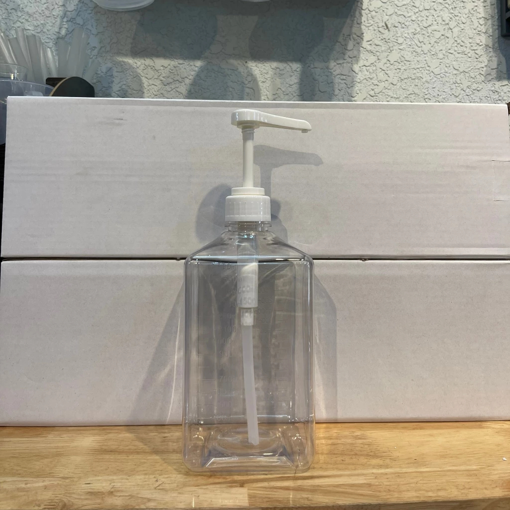 Combo 3 Món Bình Bơm Sữa Đặc Dung Tích 1.6L Vòi 10ml, Bình Nhựa Bơm Đường Vòi Pump 10ml, Bình Bóp Lò Xo Đựng Kem Muối