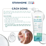Gel rửa mặt giúp làm sạch bụi bẩn, dầu nhờn cho da hỗn hợp,da dầu mụn Stanhome All In One Shower Gel 200ml — ảnh 4