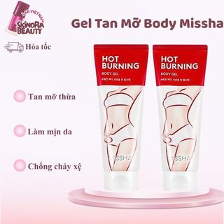 Gel Tan Mỡ Bụng MISSHA Hot Burning Perfect Body Gel Kem Massage Tan Giảm Mỡ MISSHA 200ml - Skinora Beauty