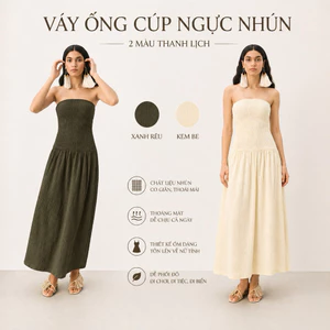 Váy Quây Xếp Nếp Dáng Dài - HMTQXK