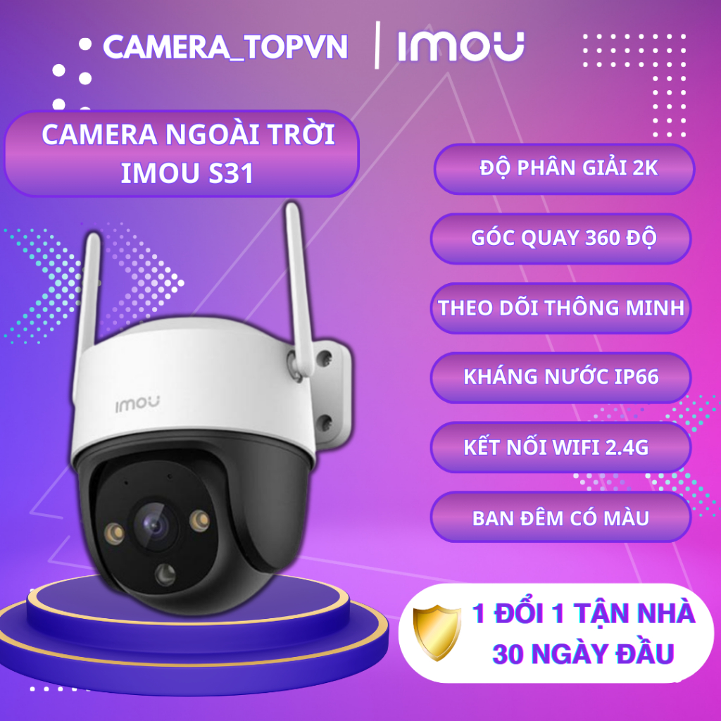 Camera IMOU ngoài trời S31FEP (Cruiser SE+ 3MP)/ S51FEP (Cruiser SE+ 5MP) fullcolor đàm thoại 2chiều