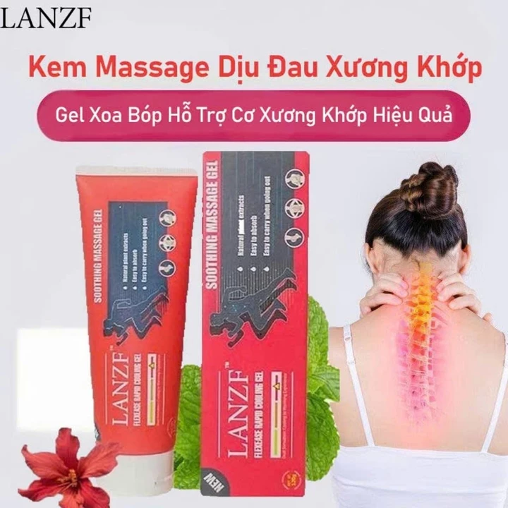 1hộp 120g-Gel Massage Giảm Đau Xương Khớp LANZF – Kem Xoa Bóp Chondroitin LANZF Phục Hồi Đau Xương Khớp, Cổ Vai Gáy