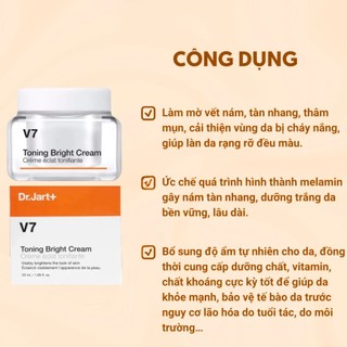 Kem Dưỡng V7 Toning Bright Cream GC Hàn Quốc Kem Dưỡng Trắng Da V7 Toning Bright Chống Lão Hóa 50g - Skinora Beauty