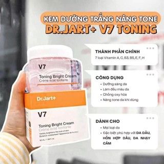 Kem Dưỡng V7 Toning Bright Cream GC Hàn Quốc Kem Dưỡng Trắng Da V7 Toning Bright Chống Lão Hóa 50g - Skinora Beauty