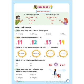 Sách - [ Lớp 2 lên lớp 3 ] - (Bộ 2 quyển): Bộ đề ôn tập hè Toán và Tiếng Việt lớp 2 lên lớp 3