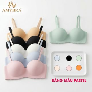 Áo Lót nữ Su Non Êm Mềm Đệm Bàn Tay – Áo Ngực Nữ Su Mịn Không Gọng Nâng Đỡ Tự Nhiên AMYBRA A5277