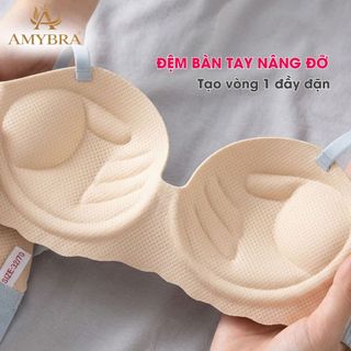 Áo Lót nữ Su Non Êm Mềm Đệm Bàn Tay – Áo Ngực Nữ Su Mịn Không Gọng Nâng Đỡ Tự Nhiên AMYBRA A5277