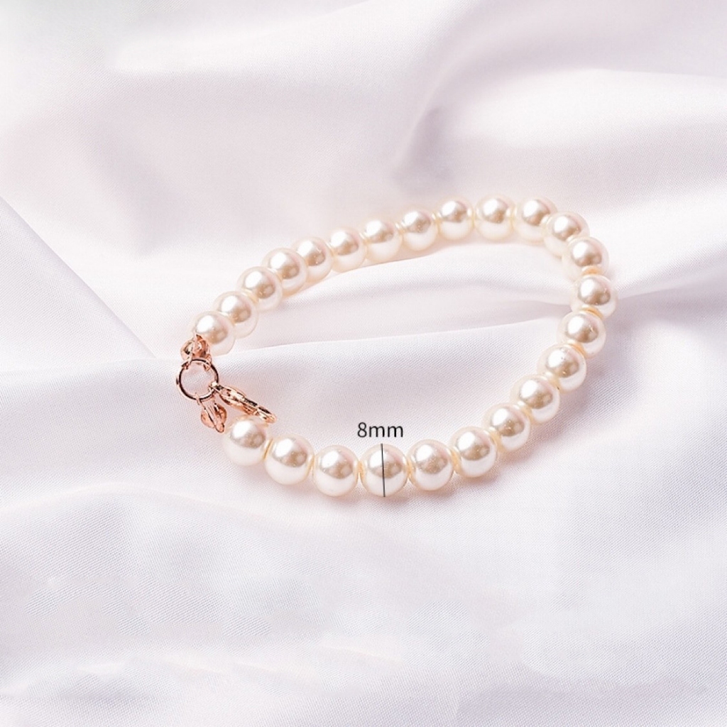 Set 10 Dây chuyền Ngọc Trai Ngắn Làm Móc Khóa Dây Treo Túi Xách thiết kế Thời Trang DUHA 107