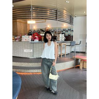 𝐎𝐫𝐚𝐯𝐢𝐬 𝐉𝐞𝐚𝐧𝐬 - Quần jeans nữ dáng thụng ống rộng nhien.official NQJ00001