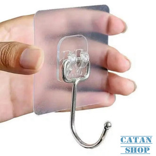 Set 5 / Set 10 Móc INOX Trong Suốt Treo Đồ Dán Tường Đa Năng, Móc INOX Trong Treo Vật Dụng Tiện Lợi