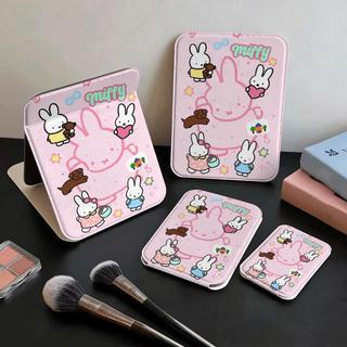 Gương gấp trang điểm in thỏ Miffy dễ thương, di động, chống gãy, cho học sinh nữ