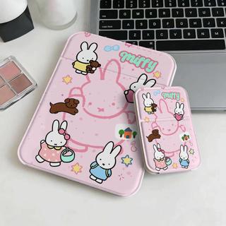 Gương gấp trang điểm in thỏ Miffy dễ thương, di động, chống gãy, cho học sinh nữ