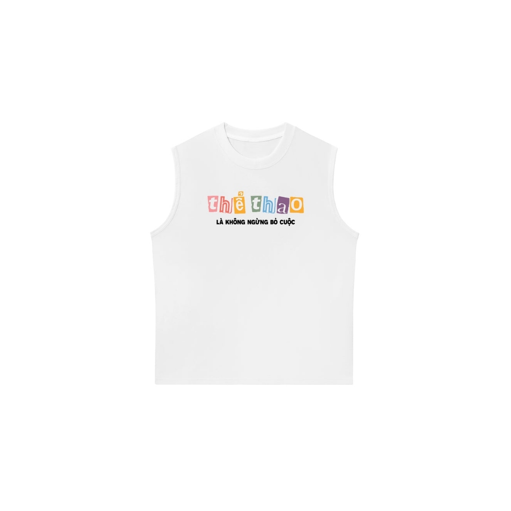 Áo Vớ Vẩn Vui Tươi Áo Ba Lỗ THỂ THAO LÀ KHÔNG NGỪNG BỎ CUỘC Áo Tanktop Redlabel TT77