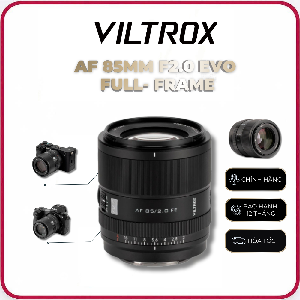 Ống kính Viltrox AF 85mm F2.0 EVO