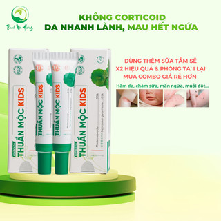 Combo 02 kem bôi da Thuần Mộc KIDS giảm hăm da chàm sữa, rôm sẩy, mẩn ngứa, muỗi đốt