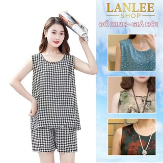 Đồ bộ nữ sát nách, quần đùi 𝗟𝗮𝗻𝗹𝗲𝗲 𝗦𝗵𝗼𝗽 Mã SD