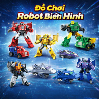 Đồ Chơi Robot Siêu Chiến Binh Metal Transformer - Đồ Chơi Lắp Ráp Robot Biến Hình Oto, Máy Bay, Xe Tải 2IN1
