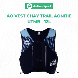 Vest nước thể thao chuyên chạy trail AONIJIE UTMB-12L,Kèm sẵn 2 bình nước 500ml,chăn bạc