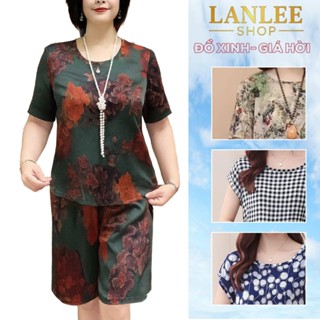 Đồ bộ nữ quần ngố, áo cộc 𝗟𝗮𝗻𝗹𝗲𝗲 𝗦𝗵𝗼𝗽 Mã 0N