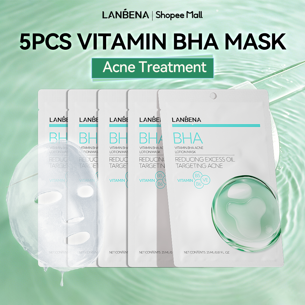 LANBENA Mặt Nạ dưỡng da đa tầng (10pcs) - Vitamin C, Dưỡng Ẩm Dịu Da B5 BHA, B3 và VA.Nuôi dưỡng và phục hồi Skincare