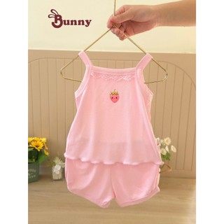 Bộ 2 dây bé gái mùa hè xinh xắn hiệu Bunnybaby cho bé 0-24 tháng Bubbybaby-GV
