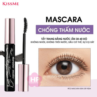 Mascara Kissme Chuốt Rậm Cong Mi, Chống Lem Trôi Long Up Super Waterproof 6g Màu Đen