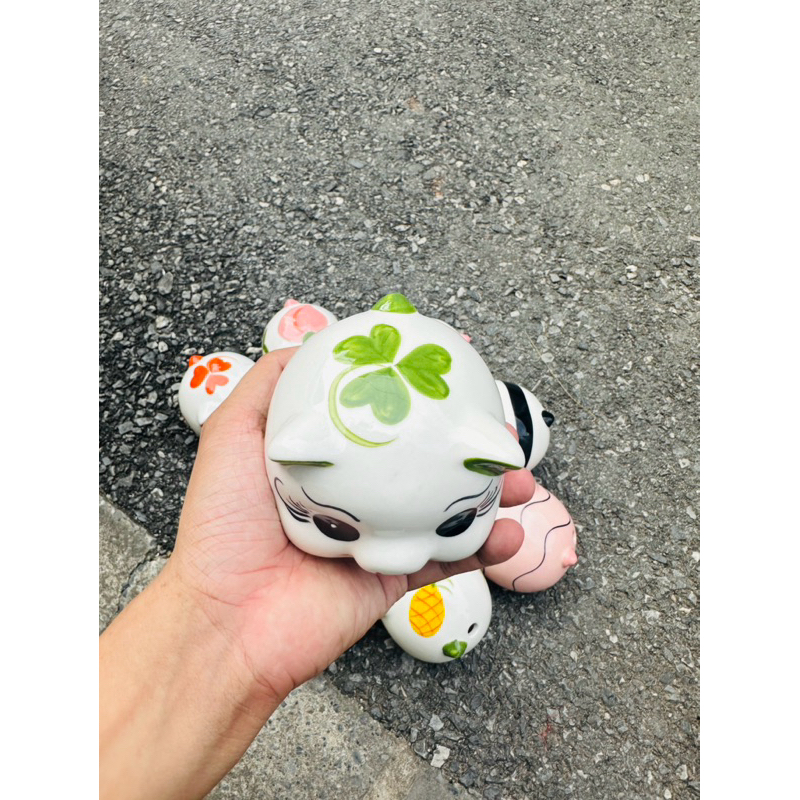 Heo Đất Mini Gốm Sứ Bát Tràng 🐷 Ống Tiết Kiệm Cute – Heo Panda, Heo Trái Cây Dễ Thương Decor Bàn Học
