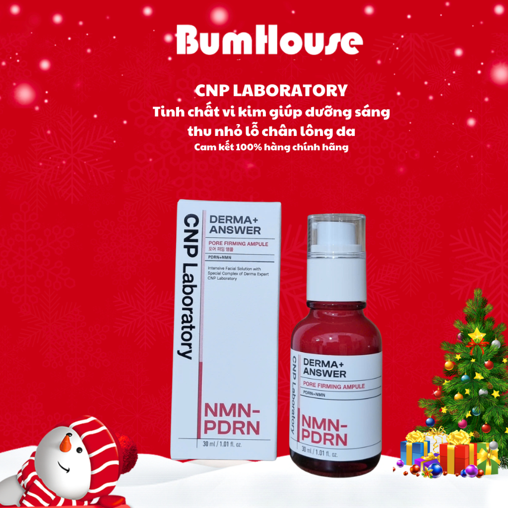 [HÀNG CTY] Tinh chất thu nhỏ lỗ chân lông CNP NMN PDRN Derma Answer Pore Firming Ampule 30ml