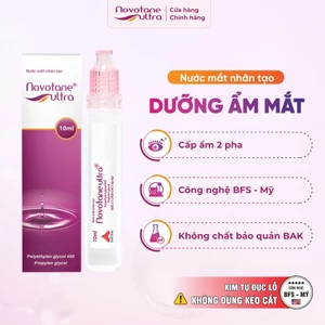 Nước Nhỏ Mắt Lens/Trang điểm Cấp Ẩm 2 Pha Cao Cấp Novotane Ultra-Dưỡng Ẩm Sâu, Giảm Khô Mỏi 10ml