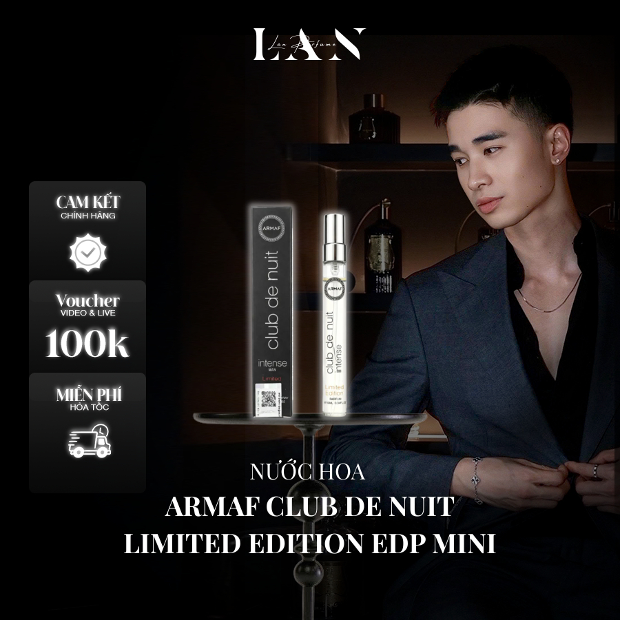 [LAN] Nước hoa Unisex Armaf Club De Nuit Limited Edition EDP Mini 10ml