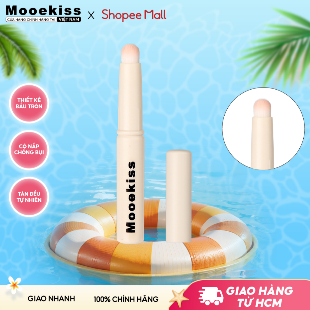 Cọ môi tròn nhỏ Mooekiss dễ thoa son môi mềm mại 1 cái mini size