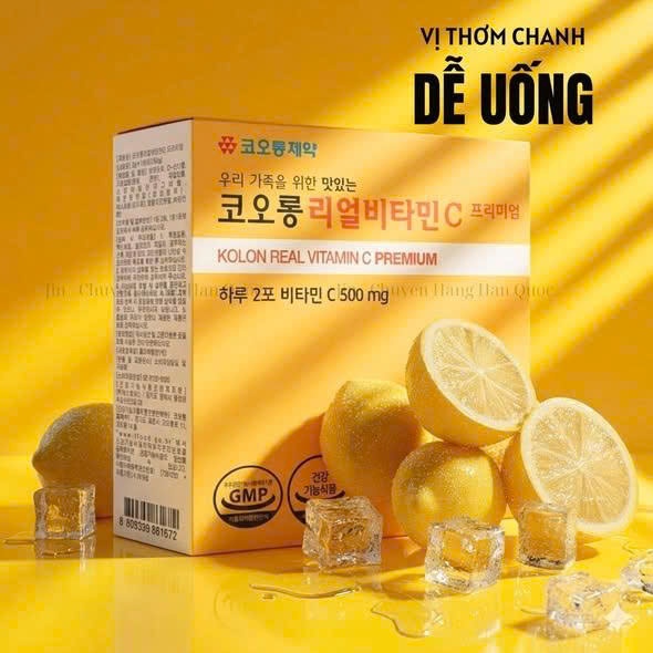 Thực phẩm bảo vệ sức khỏe KOLON Real Vitamin C Premium (2g x 60 gói) - Phương An House