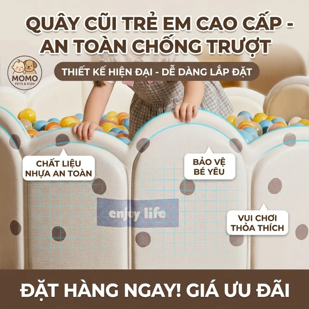 Bể bóng cho bé bằng nhựa PVC cao cấp cho bé có thể gấp gọn có kích thước lớn cho bé vui chơi phong Cách Hàn Quốc cho bé
