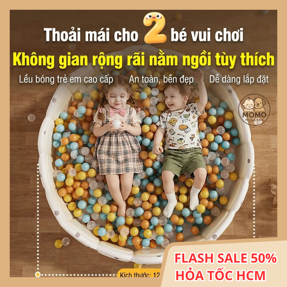 Bể bóng cho bé bằng nhựa PVC cao cấp cho bé có thể gấp gọn có kích thước lớn cho bé vui chơi phong Cách Hàn Quốc cho bé