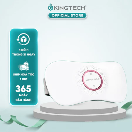Máy Massage Bụng KINGTECH KS-220, Đai Chườm Nguyệt San Chức Năng Rung Cao Tần, Làm Ấm