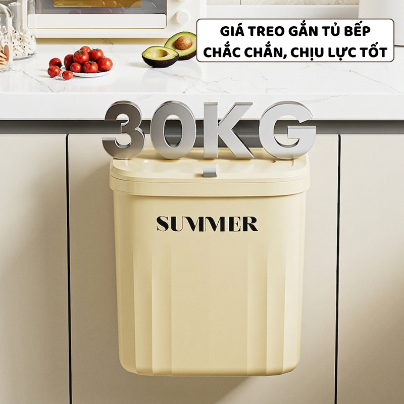 Thùng Rác Treo Tủ Bếp ENODA HOME,Thùng Rác Nắp Lật Gắn Tường Thông Minh Tiện Dụng TR320