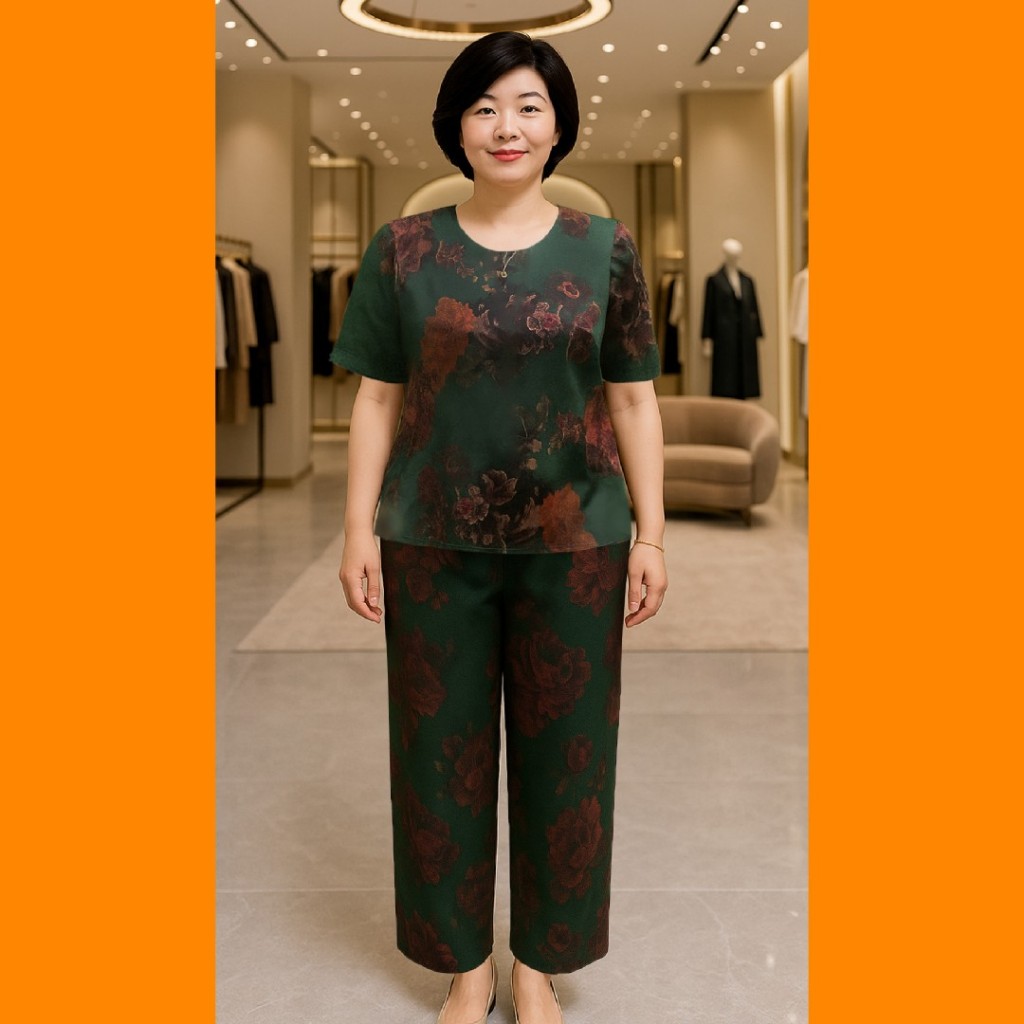 Đồ Bộ Trung Niên Cho Mẹ 𝗟𝗮𝗻𝗹𝗲𝗲 𝗙𝗮𝘀𝗵𝗶𝗼𝗻 Mã 0W